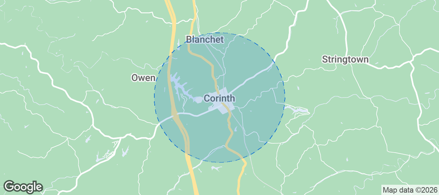 Corinth Airbnb map